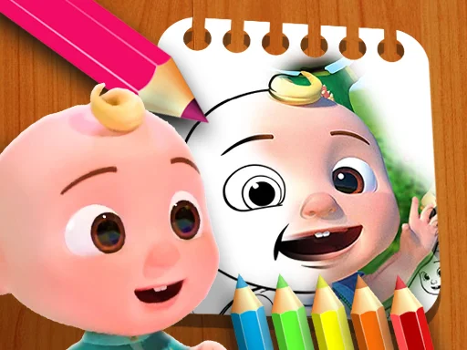 Cocomelon Boyama Kitabı: Renklerin Dünyasına Dal!