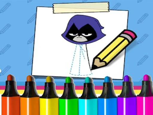 Genç Titanlar Go! Raven Nasıl Çizilir? ✍️