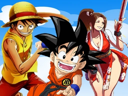 Goku, Luffy & Mai Koş Koş Koş!