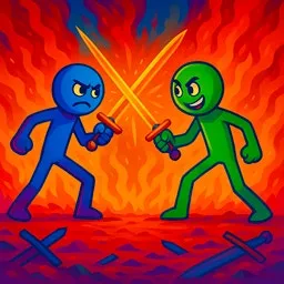 Obby Stickman: Kılıçların Üzerinde Zıpla!