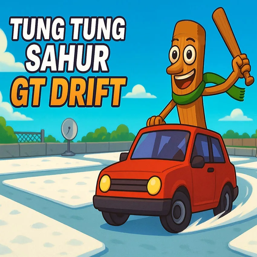 Tung Tung Sahur Drifti: Gaza Gel! 🌙🚗💨